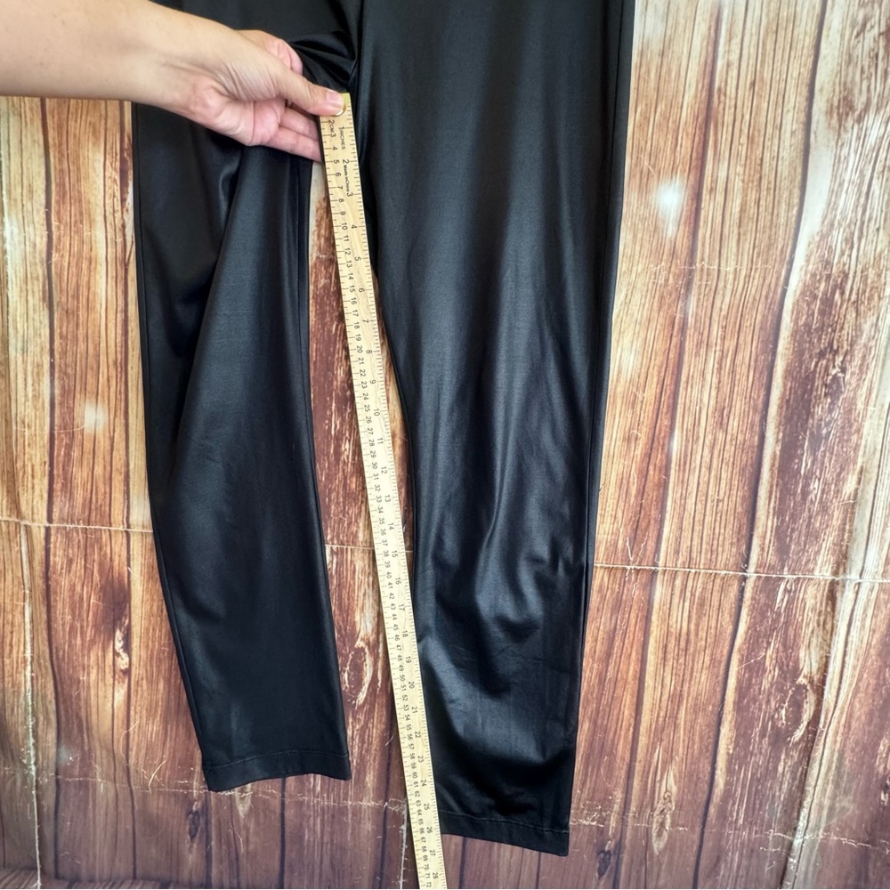 725 Originals Women’s Black Faux Leather Leggings Juniors Size 11 - Picture 6 of 9